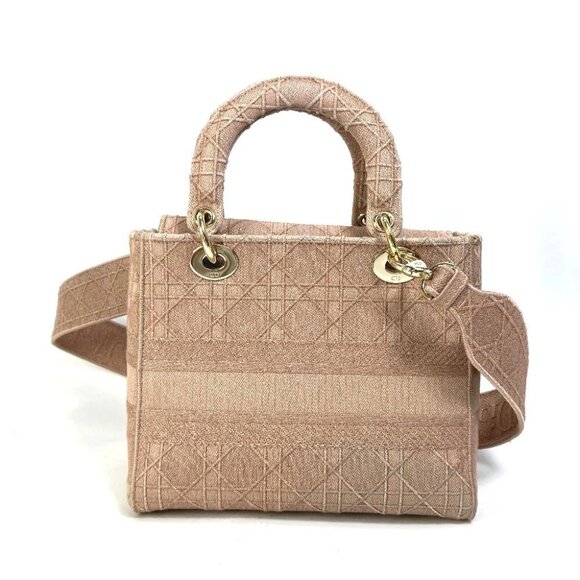 Dior M0565OWZA 2WAY Bag Shoulder Bag LADY D-LITE Medium Cannage Hand Bag - Picture 4 of 13